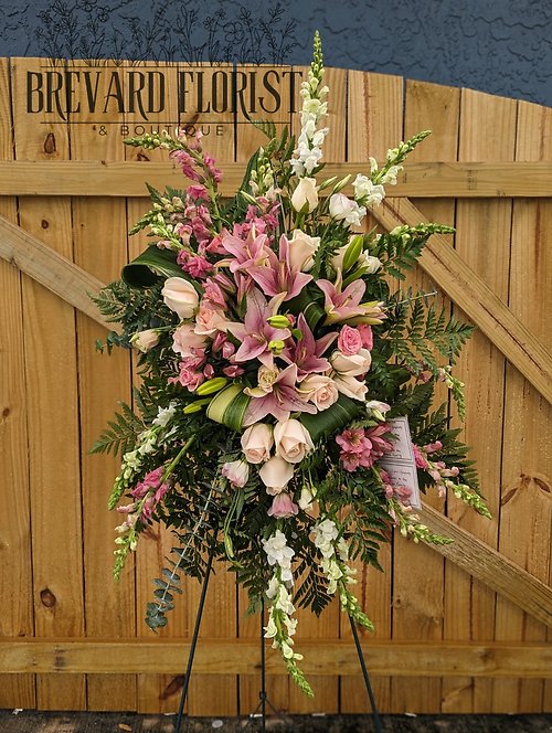 Peaceful Pink Standing Spray