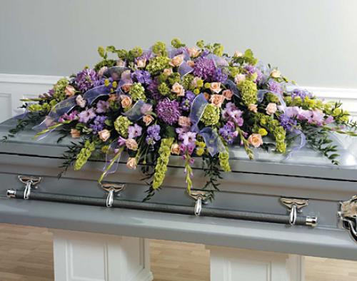 Garden Grace Full Casket Spray