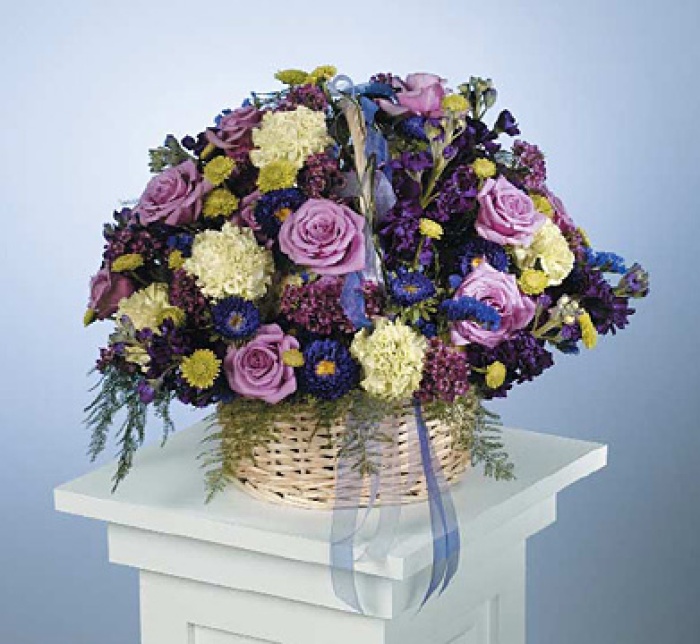 Blue & Purple Hues Basket