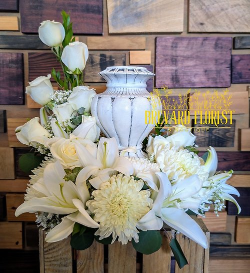 Simple White Urn Surround