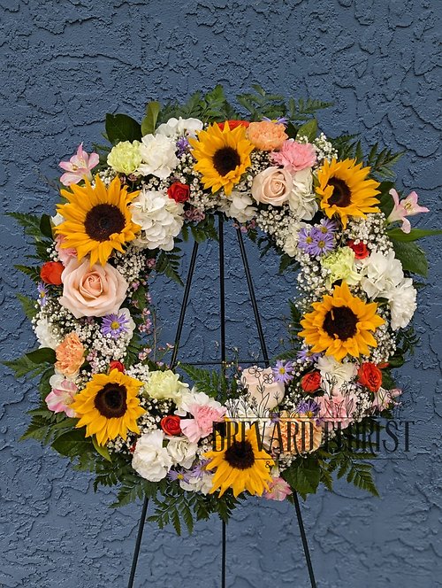 Sunflowers & Spring Wreath