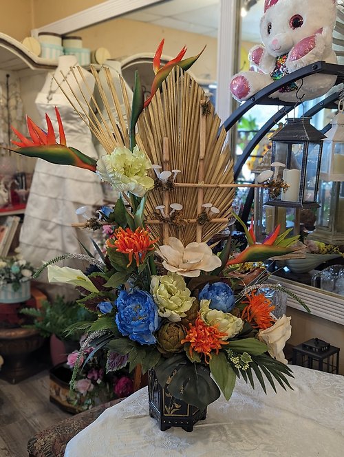 Asian Inspired Silk Arrangement
